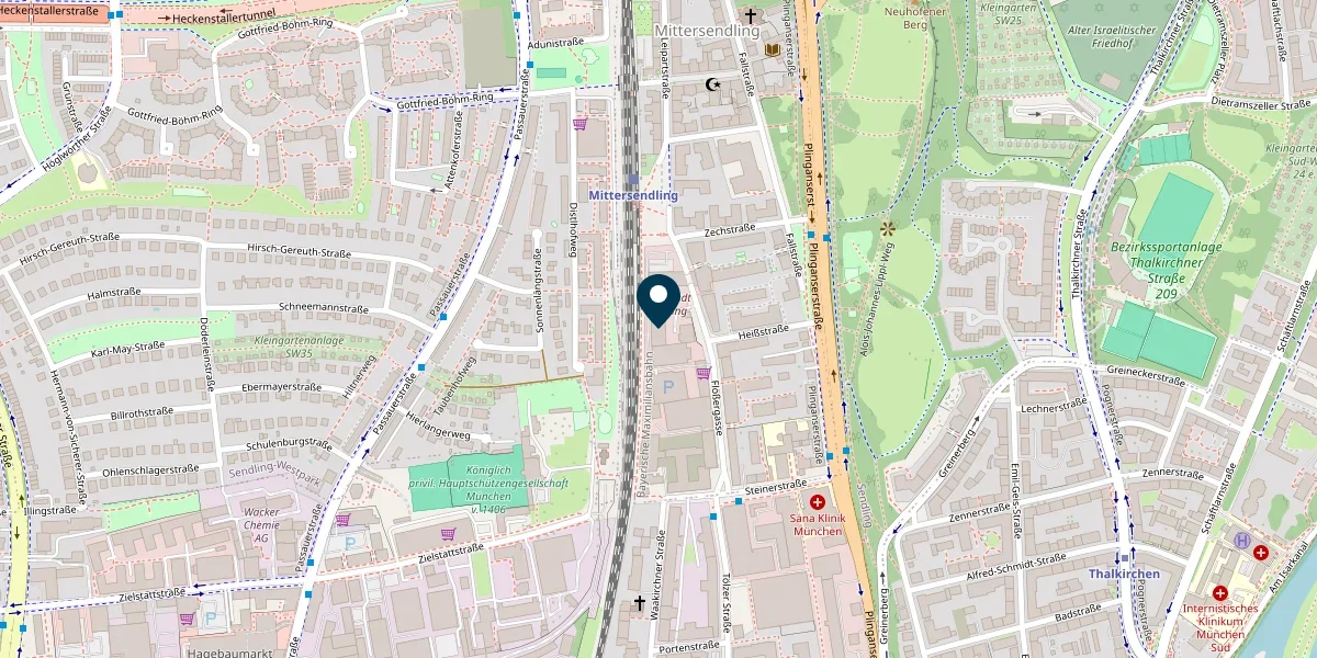 Standort von Intergrafik Werbetechnik GbR auf OpenStreetMap - Flößergasse 4, 81369 München